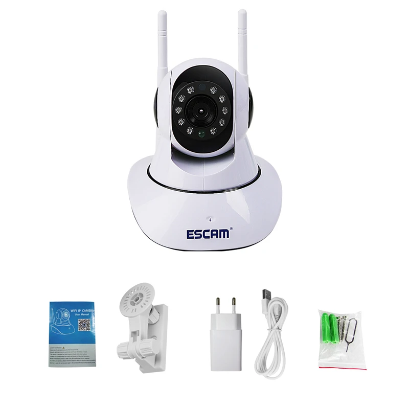IP камера ESCAM для домашней системы безопасности с поддержкой Wi Fi 720P|Камеры