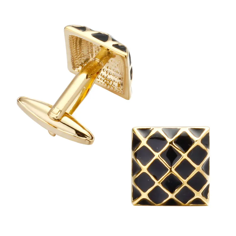 Запонки XKZM в винтажном стиле черные запонки из медного материала оптовая продажа