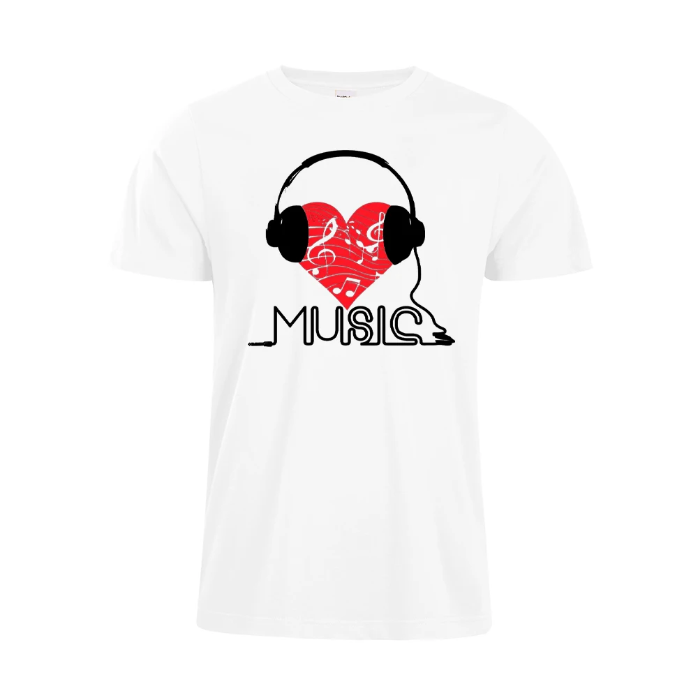 Женские футболки с графическим принтом слушайте музыку и сердце 2019 | Женская