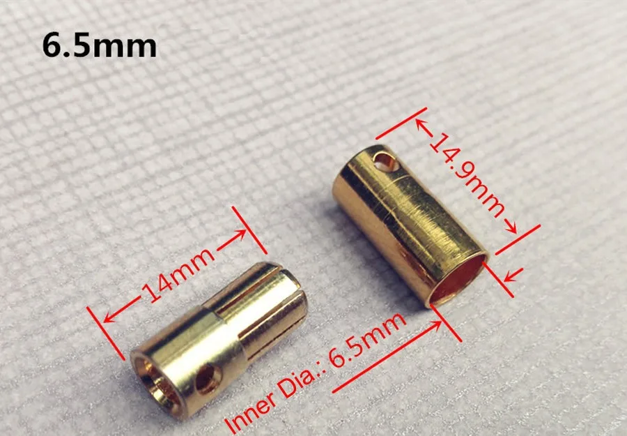 2/3. 5/4/5/5,5/6,5/8 мм Золотая пуля Разъем типа "банан" для радиоуправляемой модели Батарея ESC