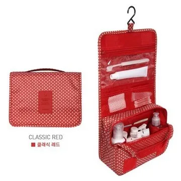 Red Высокое качество, сумки для макияжа, органайзер, дорожная косметичка для женщин, портативный чехол, косметичка, сумка для туалетных принадлежностей, мужская сумка для стирки - Цвет: Red