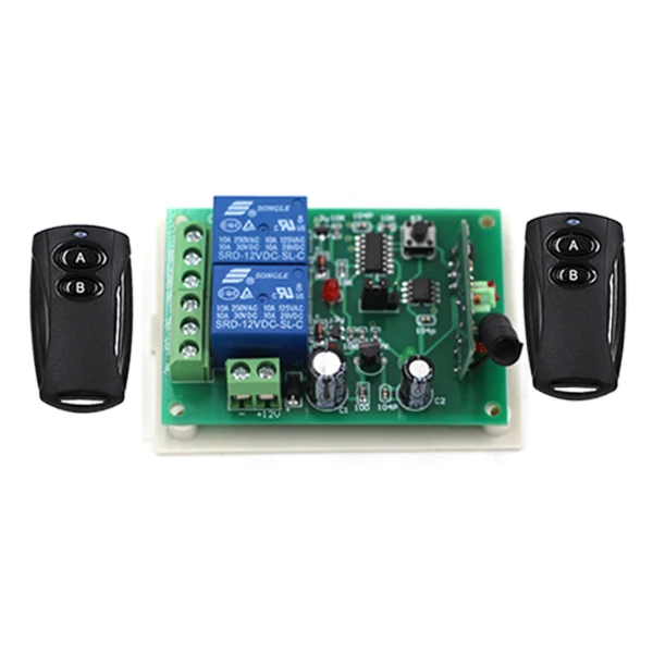 Беспроводной пульт дистанционного управления 12 В 2 канала приемник и передатчик