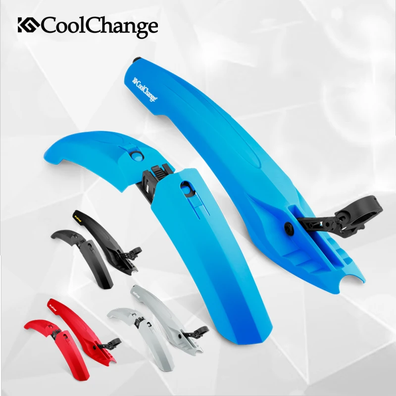 CoolChange велосипед крылья 26 ''спереди светодио дный сзади LED брызговик Набор
