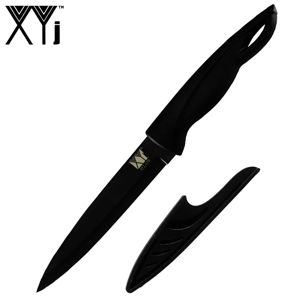 5 inch Utility XYj, немецкий набор кухонных ножей из нержавеющей стали, нож шеф-повара, нож сантоку для очистки овощей, мяса, рыбы, овощей, фруктов, столовые приборы - Цвет: 5 inch Utility