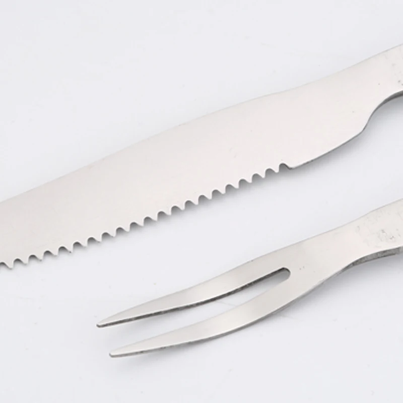 2 шт. нож и вилка набор для барбекю из нержавеющей стали наборы пикника жареные