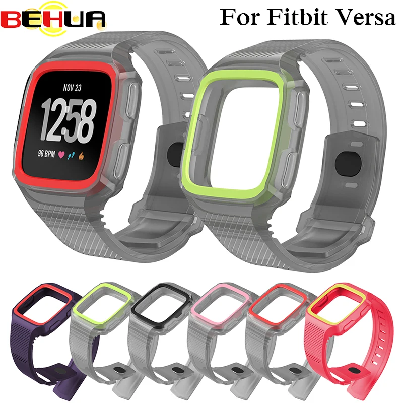 Новое поступление для Fitbit Versa наручный ремешок Смарт часы с корпусом защитный