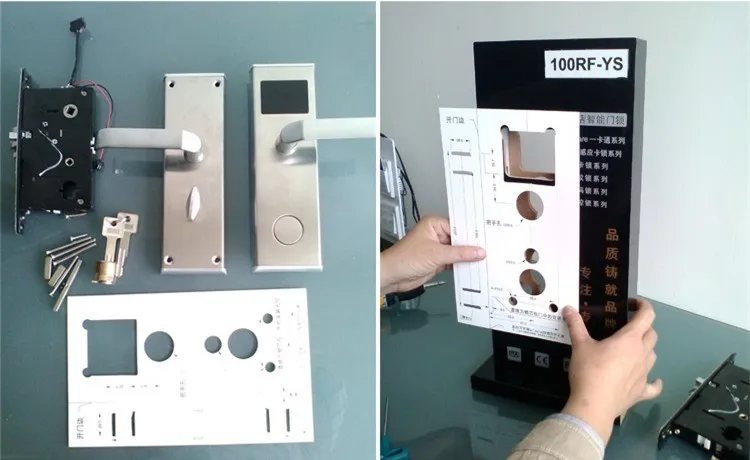 RFID карта цифровой замок двери гостиницы электронный бесключевая Безопасность Вход 304 нержавеющая сталь в серебре