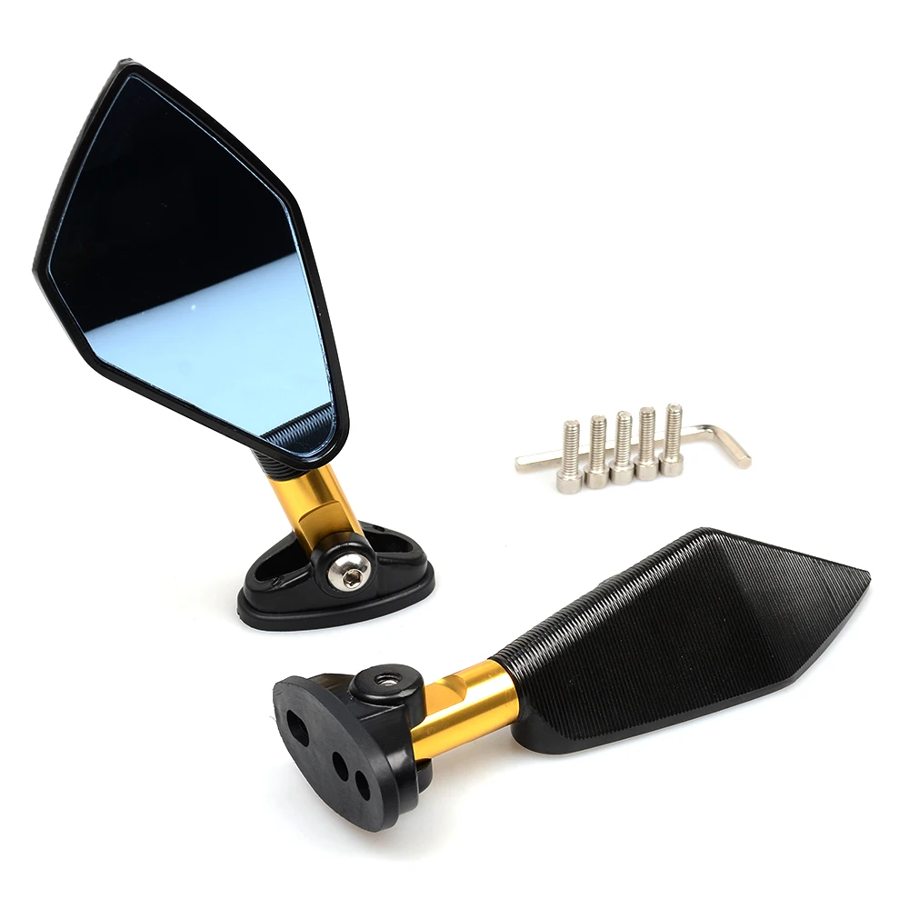 Универсальный алюминиевый короткий мотоциклетный зеркальный мото задний