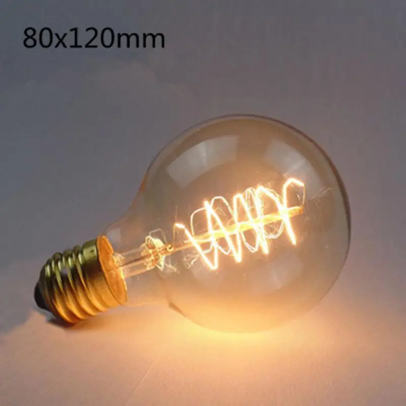 G80 winding wire LumiParty светодиодный Ретро Стиль Вольфрамовая, Эдисона лампа Теплый желтый Lighting Цвет - Испускаемый цвет: G80 winding wire