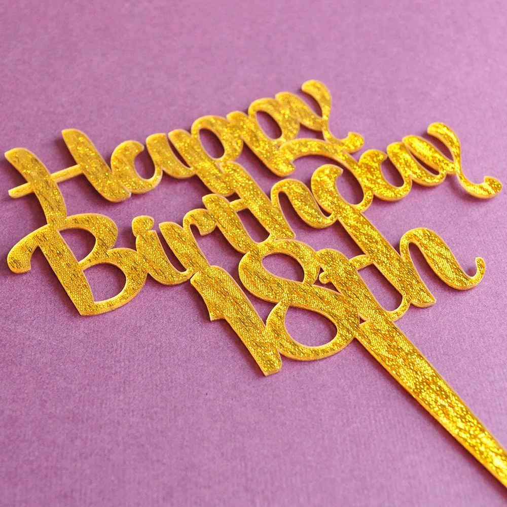 Пользовательское украшение для именинного торта счастливое подарок на день