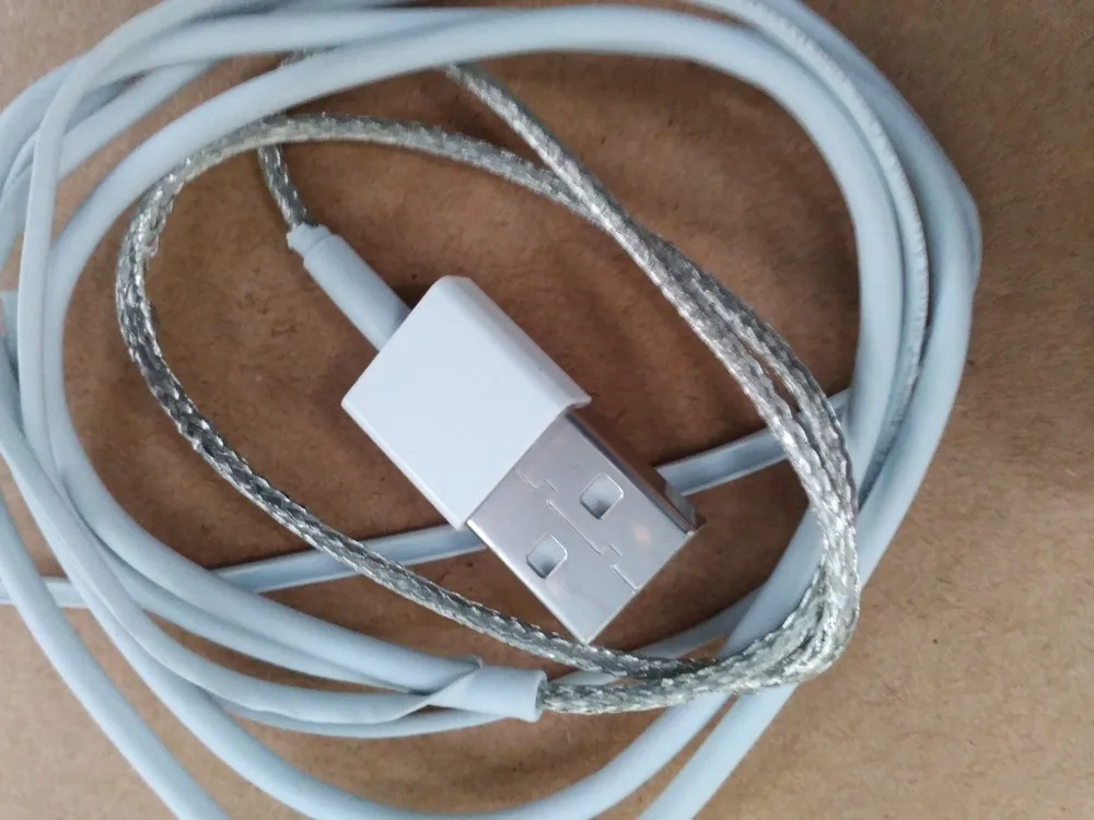 Плетеный один разъем для детали Кабель зарядного устройства для iPXS X 8 7 Plus 6 5c iPad4 USB шнур синхронизации данных серийный номер