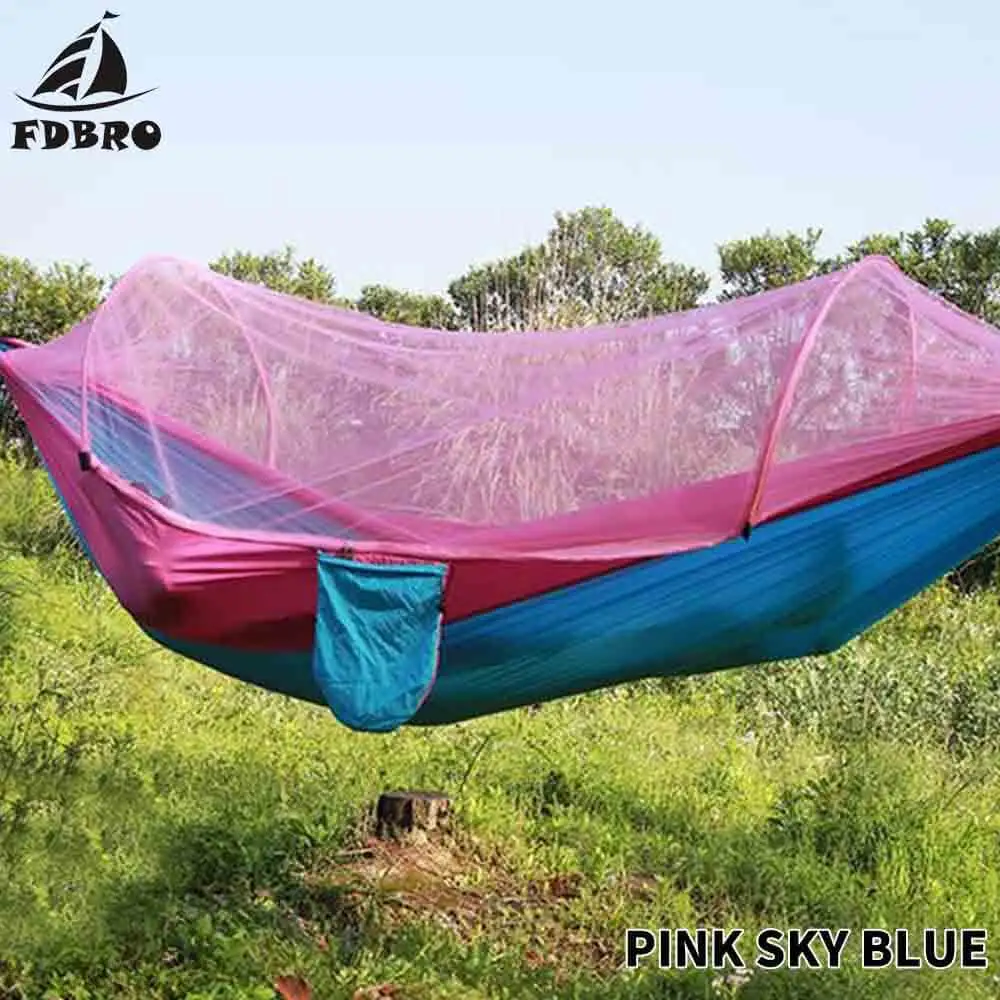 FDBRO автоматическая развертка гамак Сверхлегкий парашют Охота москитная сетка
