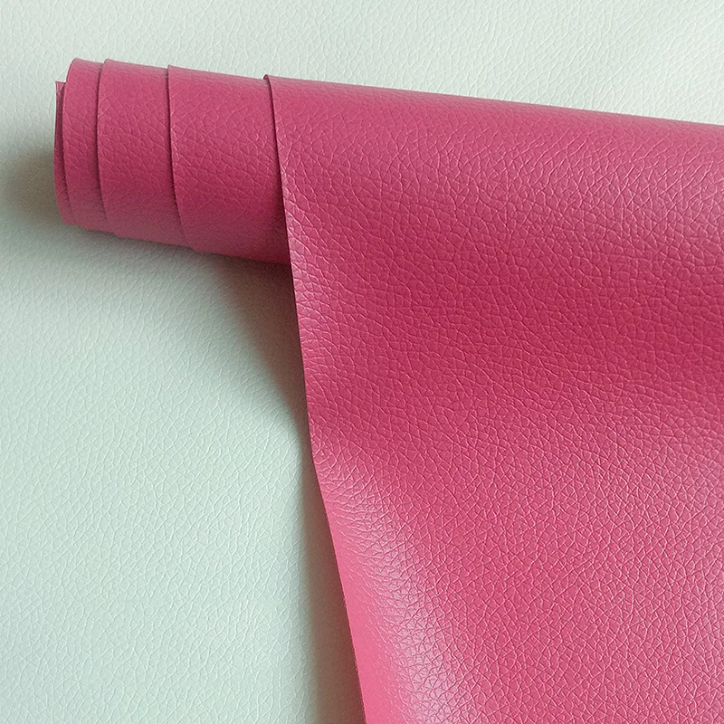 hot pink Meetee 50x137 см толщиной 0,5 мм самоклеящаяся искусственная Синтетическая кожа факсимильная ткань для дивана патч ремонт восстановленная сумка мягкая ткань - Цвет: hot pink
