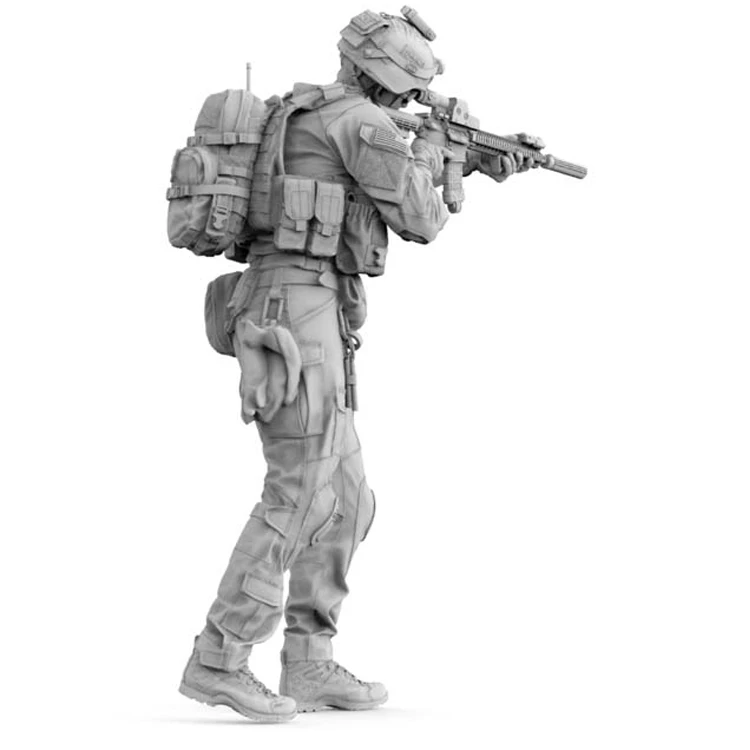 1/35 фигурка из смолы армия США современный военный солдат неокрашенный и