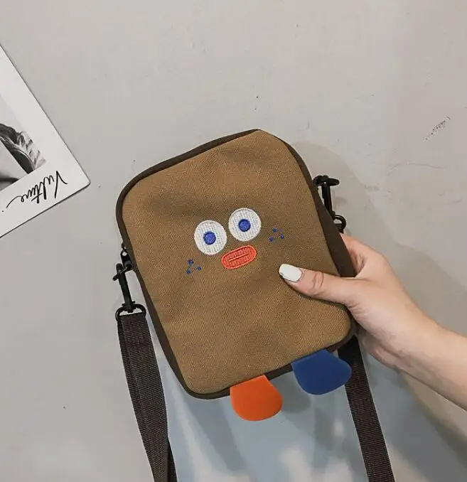 Забавная индивидуальная Милая Холщовая Сумка на плечо с рисунком из мультфильма