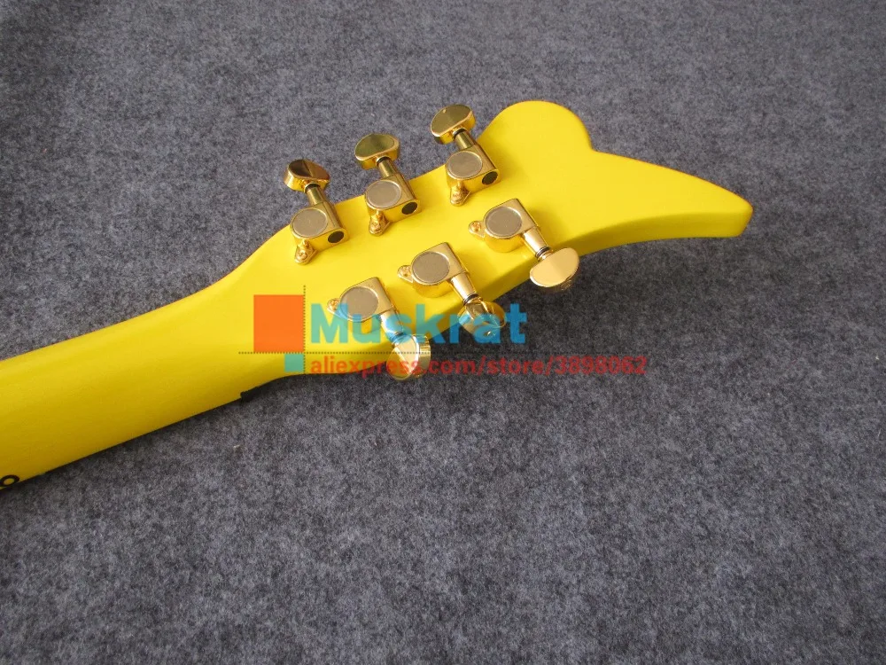 In stock !Prince cloud Electric guitar metal yellow color maple body and neck Free shipping hot sale | Спорт и развлечения