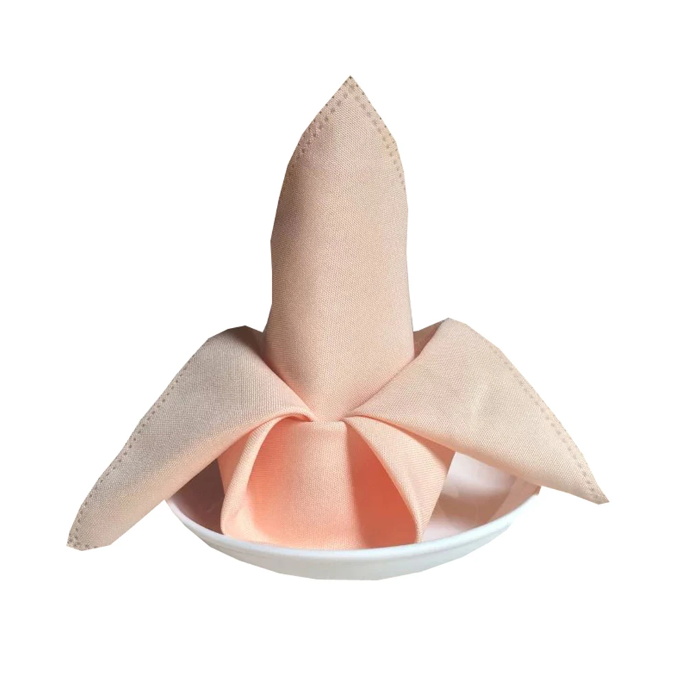 10 шт./лот простые тосты тканевые салфетки подстилка для еды однотонная