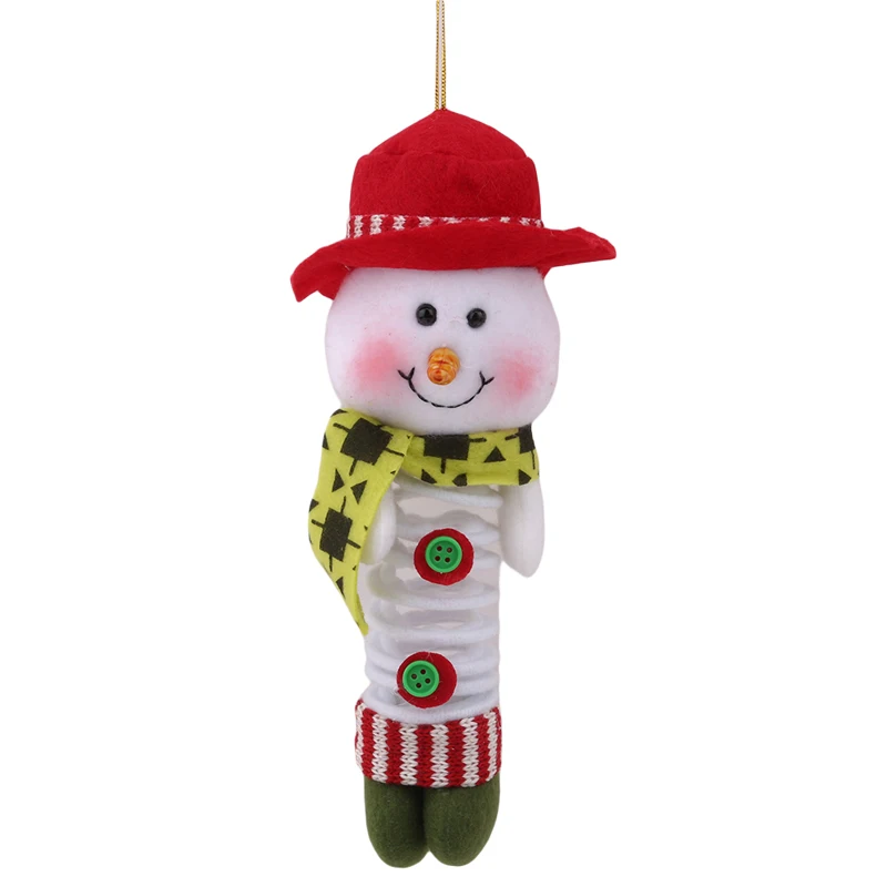 Санта-Клаус с рождественской елкой украшения для дома Санта-снеговик подвесной