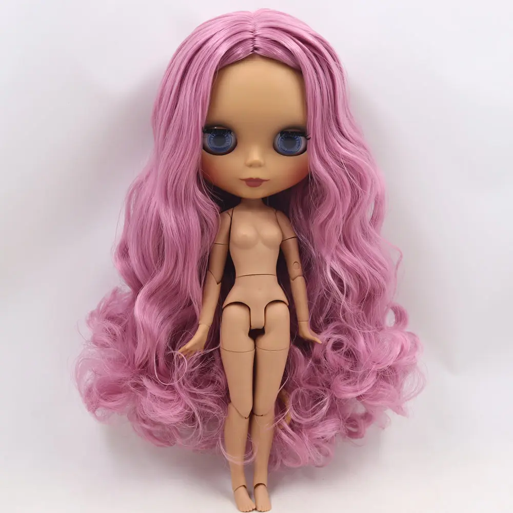 Ледяной DBS Blyth кукольные нет. BL1063 дьявол розовые волосы шарнирное тело черная кожа