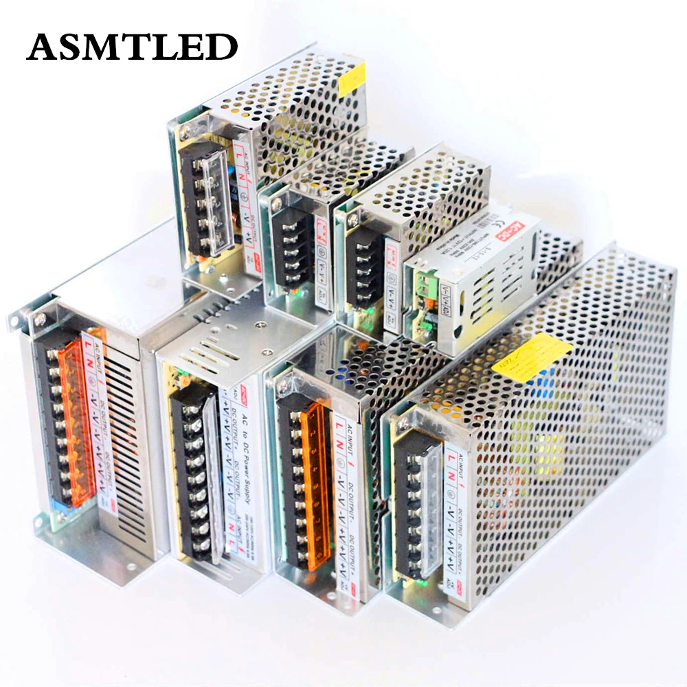 Asmbled ac110/220 V к DC12V Трансформаторы освещения 1A 2A 3A 5A 10A 15A 20A 30A 40A Регулируемый