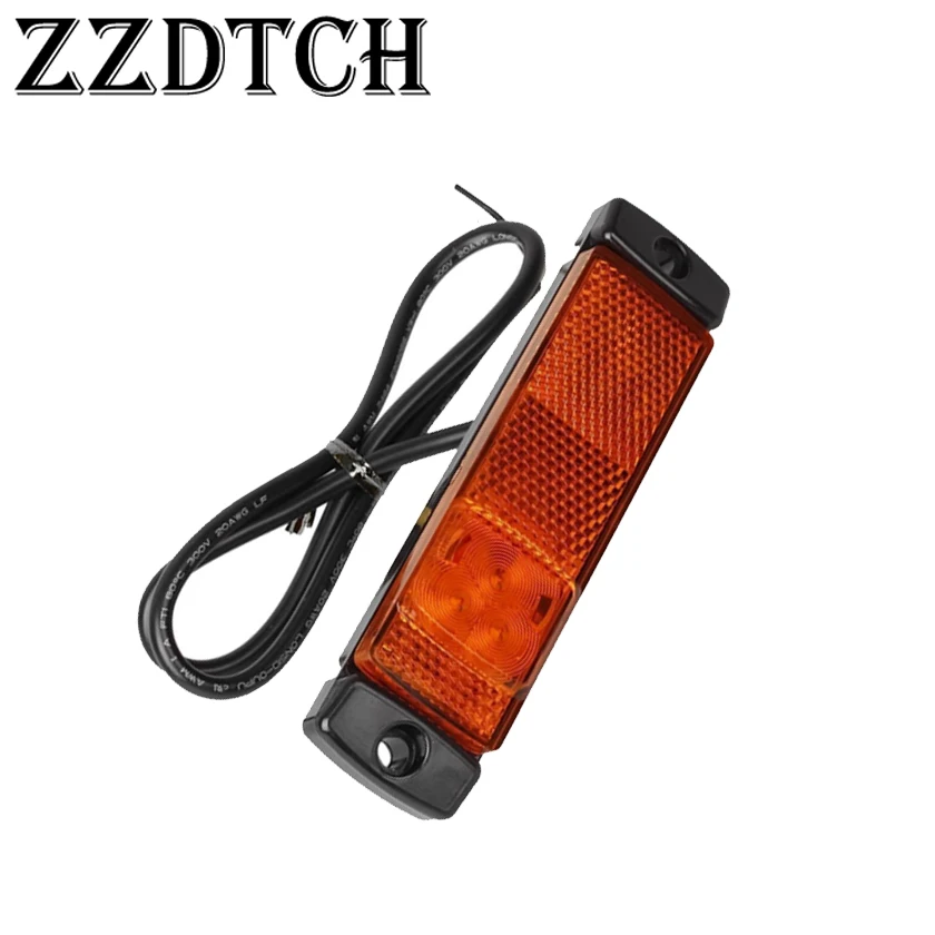 ZZDTCH 2 шт 10-30 в 3 светодиодные боковые габаритные огни для грузовиков, б/у для грузовиков benz volvo scania MAN RENAULT Daf iveco