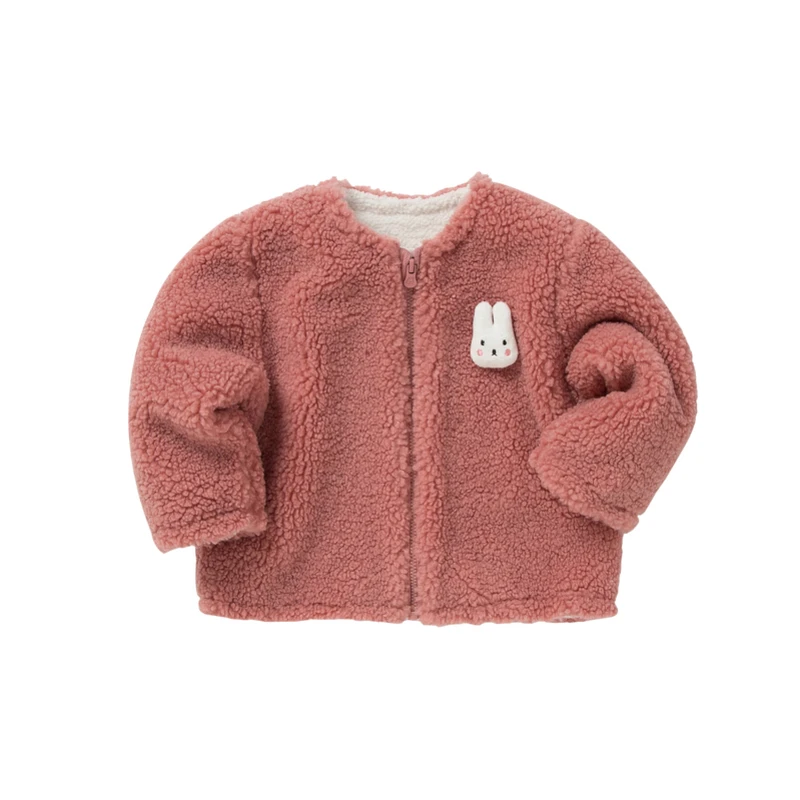 Теплые зимние детские парки из искусственного меха с круглым вырезом и бантом