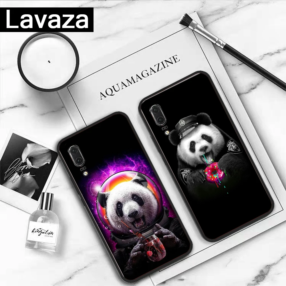 Lavaza Panda Dab на ПЗ прозрачном силиконовом чехле для Huawei P8 Lite 2015 2017 P9 2016 Mini P10 P20 Pro P Smart 2019