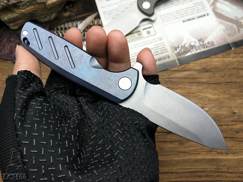 LCM66 титановый сплав складной нож D2 лезвие, походные ножи для выживания на открытом воздухе охотничьи инструменты очень острый холодный инструмент из стали портативный