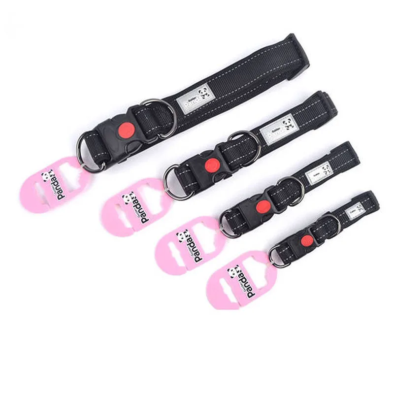 Регулируемый ошейник для собак нейлоновый светоотражающий двойной аксессуары