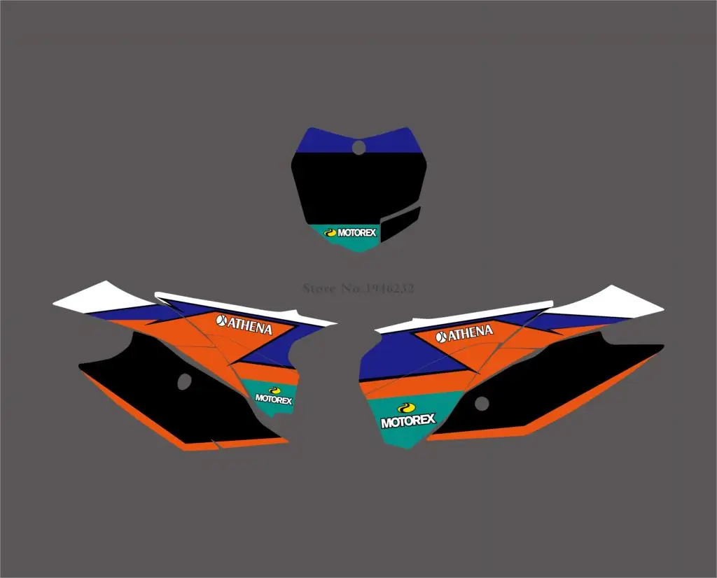 Стиль команда графика наклейки для KTM 125 150 200 250 300 350 450 SX SXF SX-F XC EXC XCF XC-F XCW XCFW EXCF 2013