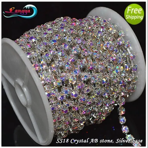 Блестящая цепочка со стразами 10 ярдов/рулон|garment accessories manufacturers|garment accessoriesgarment