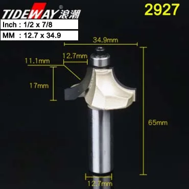 Zminzidao1.2X7.8 Tideway над фреза для отделки кромки бит 1/" 1/2" хвостовик фреза для дерева прямой конец насадка-триммер для промывания и подравнивания Бисероплетение бит - Длина режущей кромки: Zminzidao1.2X7.8