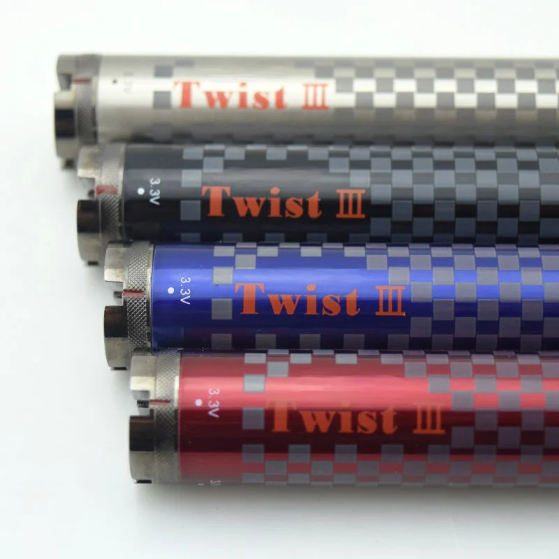 SUB TWO Twist 3 батарея Регулируемое напряжение 3,3 v-4,8 v переменное напряжение для двойной катушки атомайзер испаритель электронная сигарета
