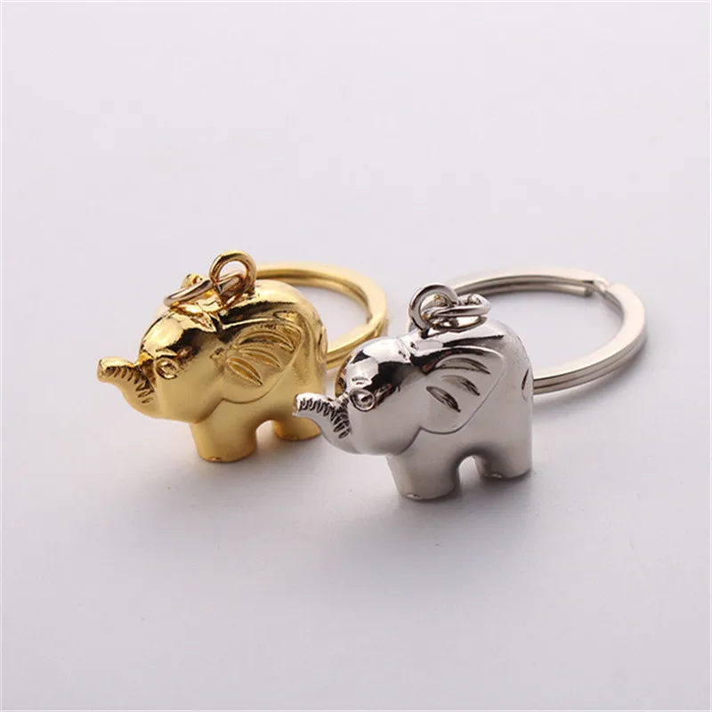 

New Cute Girls Metal Elephant Key Chains For Women Animal Keychain On Pants Men Bag Car Trinket Couple Jewelry Party Gift