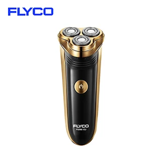 Оригинальная бритвенная машинка FLYCO FS360EU для мужчин, перезаряжаемая электрическая бритва Barbeador, триммер для бороды с 3 плавающими головками