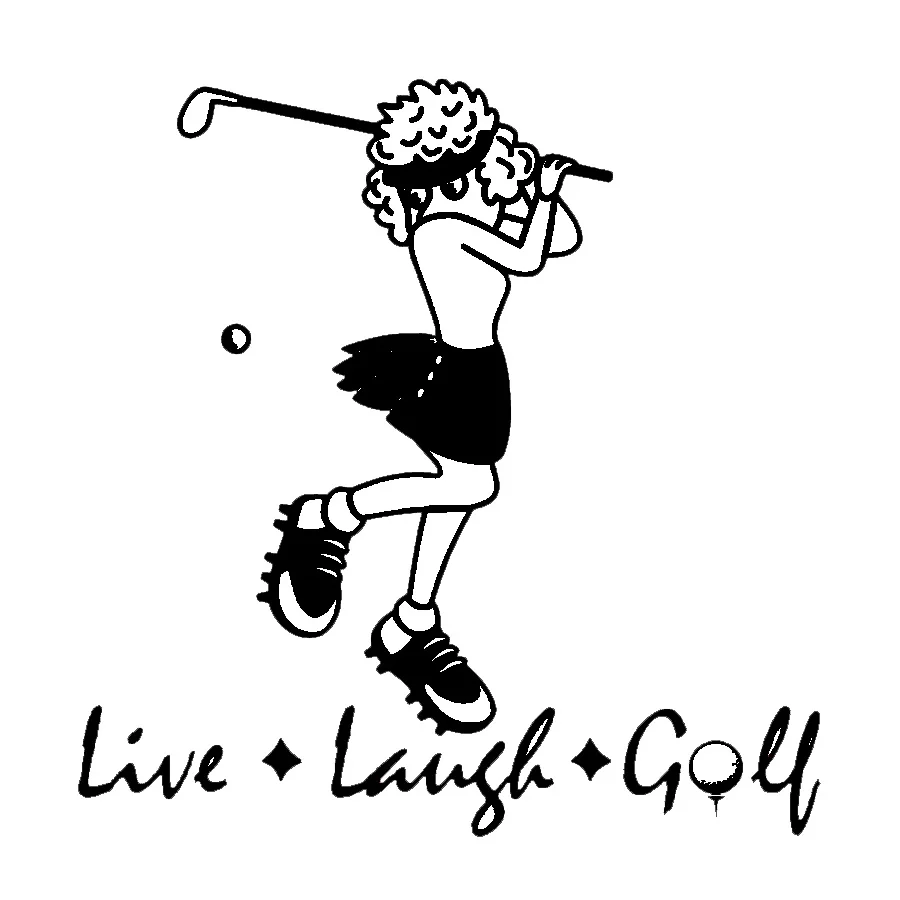 Автомобильный Стайлинг смешной живой смех Гольф Автомобильная виниловая