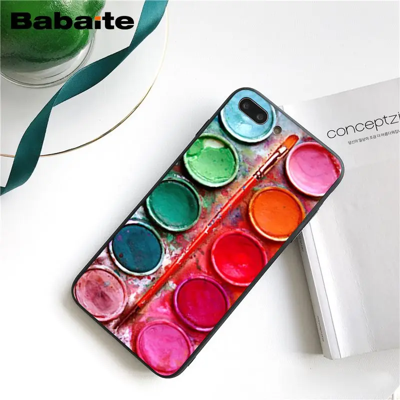 Babaite набор акварельных красок, палитра красок для торта, макаруна, макияж, PhoneCase для iphone 11 Pro 11Pro Max 8 7 6 6S Plus 5S SE XR X XS MAX