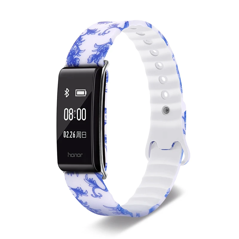 13 Силиконовый ремешок для huawei band A2 Спортивный Браслет замена Смарт часы браслет свежий вид красочный камуфляж спортивный ремешок - Цвет ремешка: 13