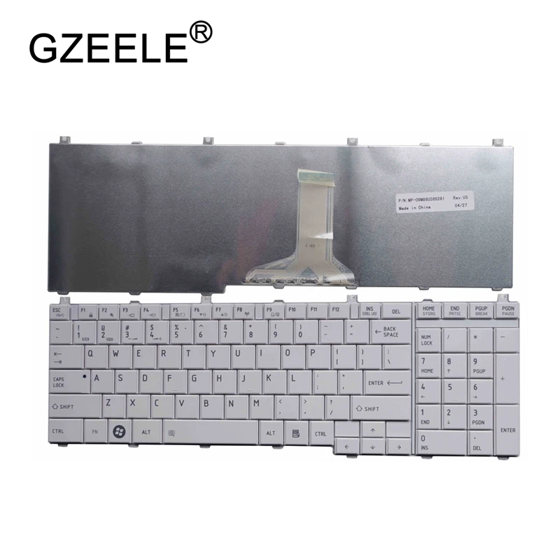 

GZEELE English keyboard for Toshiba dynabook T350 B350 Keyboard white