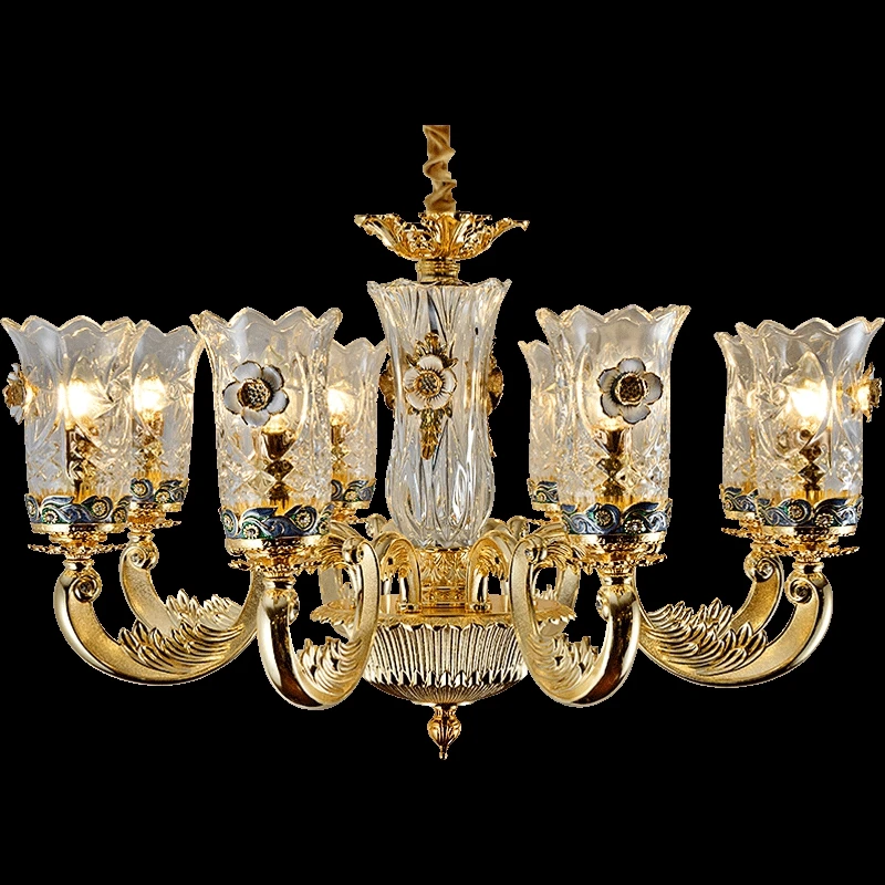 Французская стеклянная люстра из муранского стекла для гостиной столовой