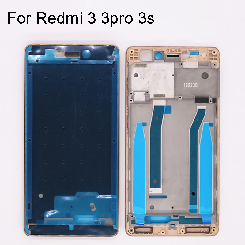 Mid Лицевая панель рамка для Xiaomi Redmi 3 3s 3 Pro средняя пластина поддерживающая рамка для ЖК-дисплея рамка Корпус Замена Ремонт Запасные части