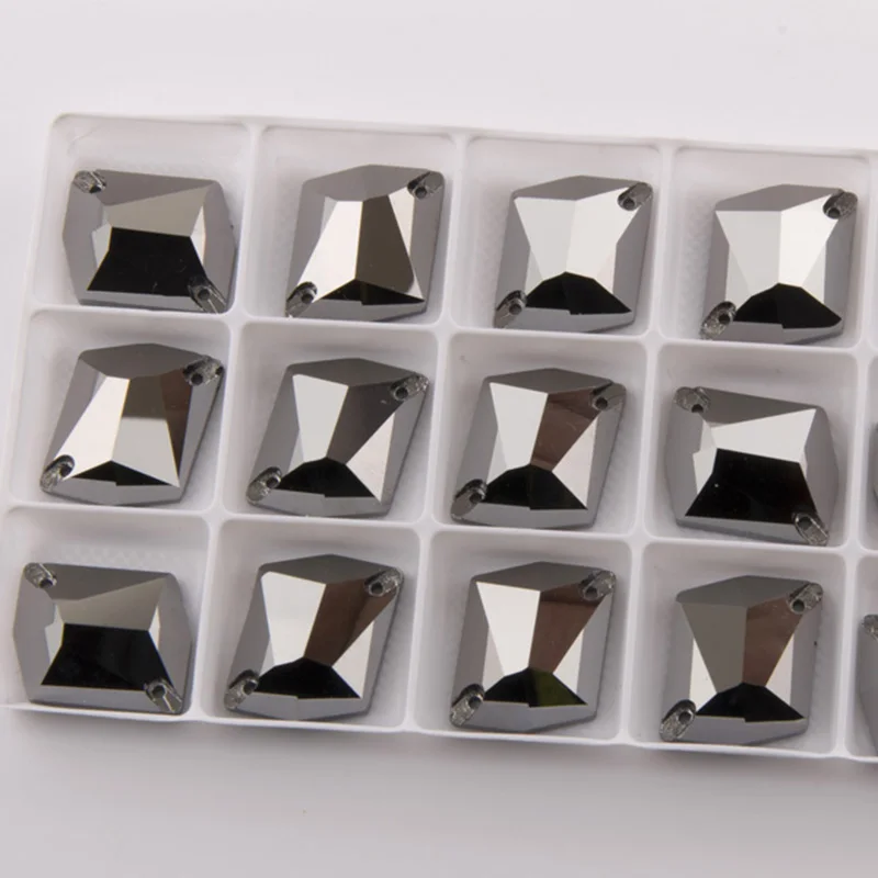 YANRUO Jet Hematite 3265 Cosmic Flat Back Rhinestones Sewing Crystals Sew On Stones Rhinestone Crystal Beads | Дом и сад