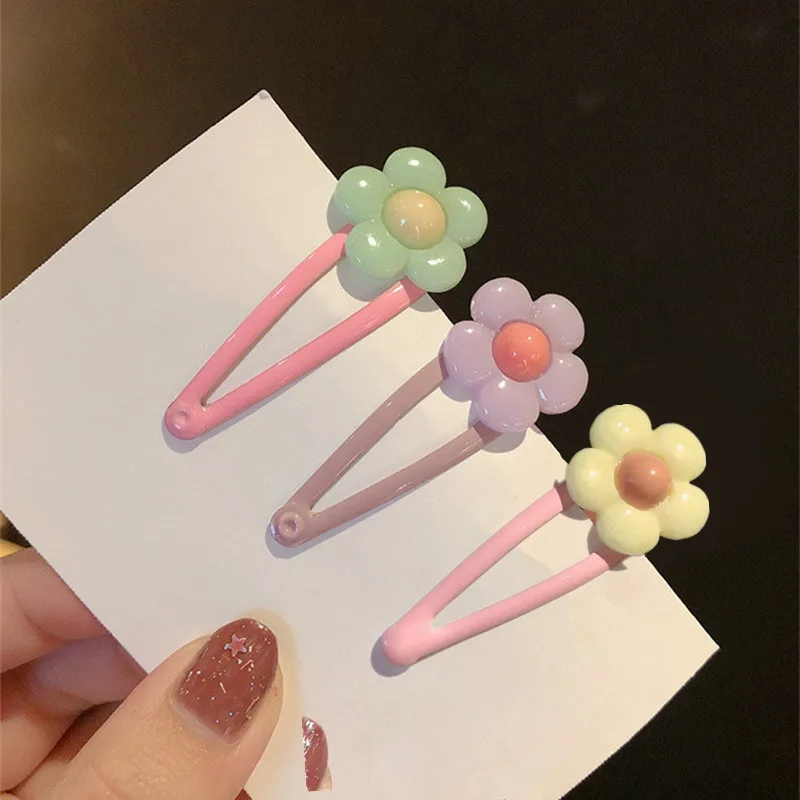 3 шт./компл. заколки для волос карамельных цветов маленькие женские в Корейском