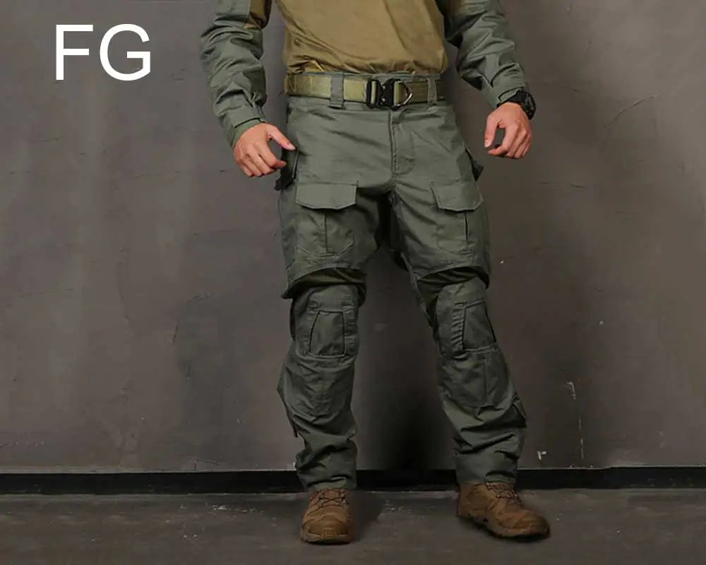 FG EMERSONGEAR G3 новые боевые брюки охотничьи военные армейские брюки тактические боевые штаны с наколенниками emerson EM9351 - Цвет: FG