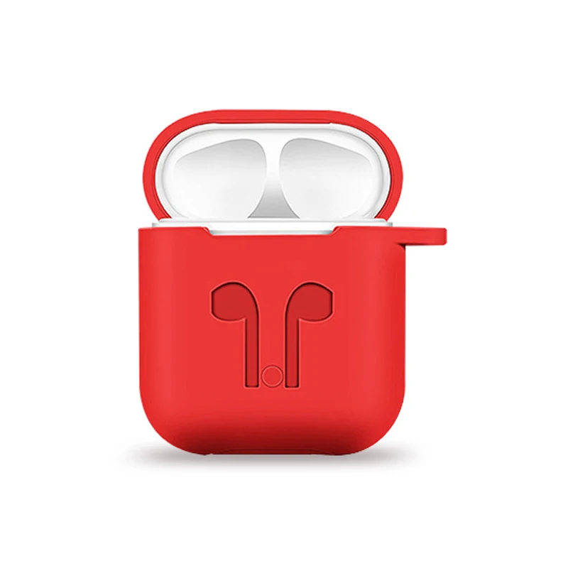 Противоударный силиконовый чехол для Apple Airpods мягкий телефона противоударный