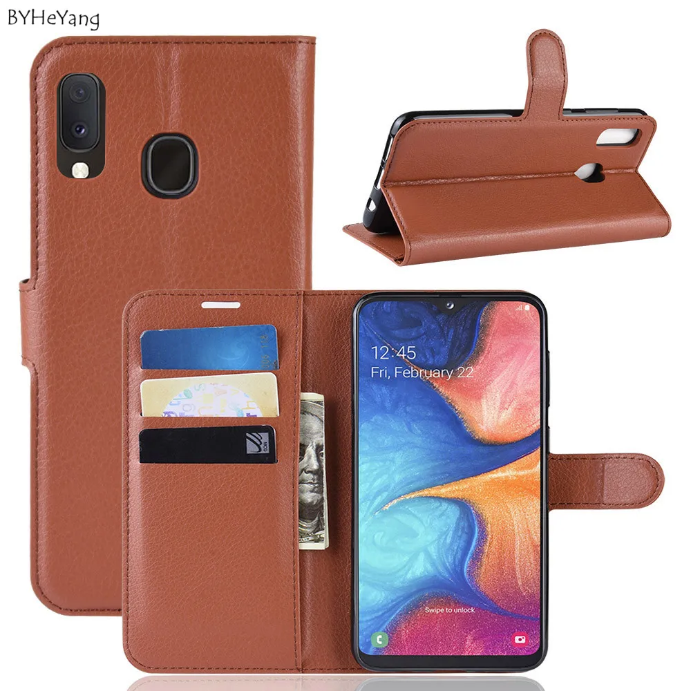 Для Samsung Galaxy A20E чехол A20 e Флип кошелек деловой кожаный для телефона подходит A20e E