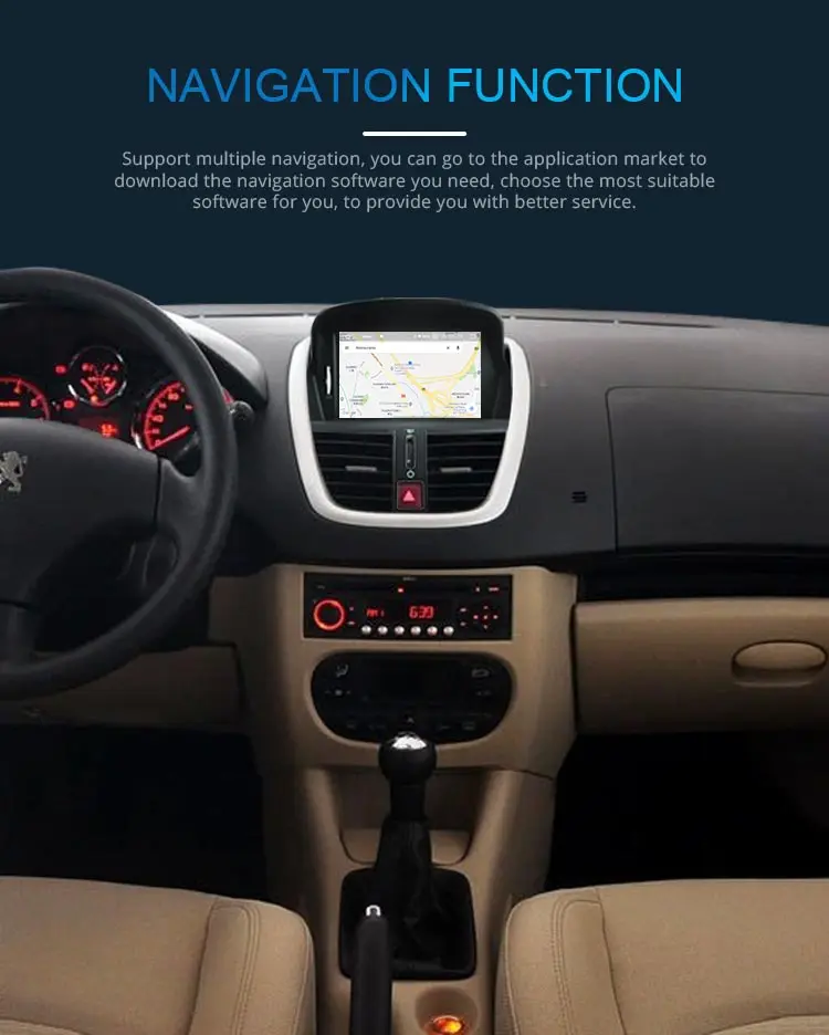 JDASTON Android 9,0 автомобильный dvd-плеер для peugeot 207 2007-2011 2012 2013 wifi Мультимедиа gps Навигация стерео 1Din Автомагнитола