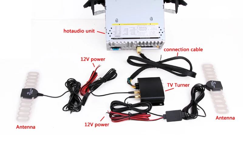 Высокоскоростной HD Автомобильный ТВ тюнер Hotaudio для мобильного телефона DVB T T2