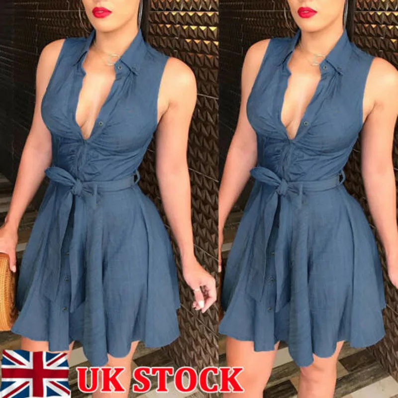 Женское джинсовое платье рубашка повседневное винтажное мини фигуристки из