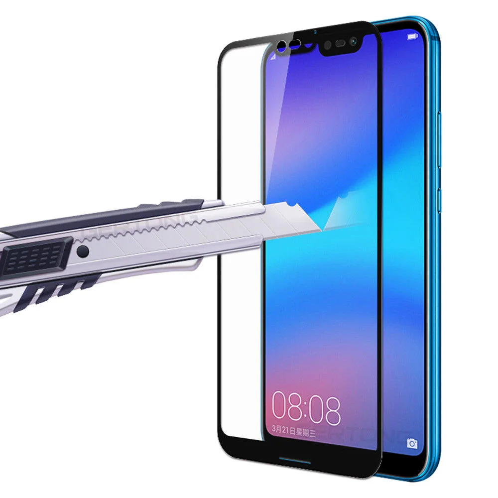 Закаленное стекло с полным покрытием для Huawei Honor 8X 9X Pro протектор экрана синяя